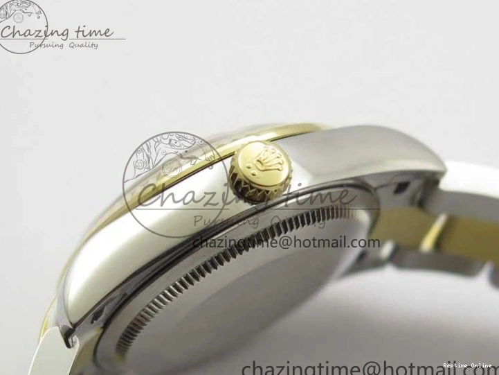 0112 SoftTouch Datejust 31mm 278273 SS YG BP Maker Best Edition Gray Diamonds Dial on SS YG Oyster Bracelet 2715